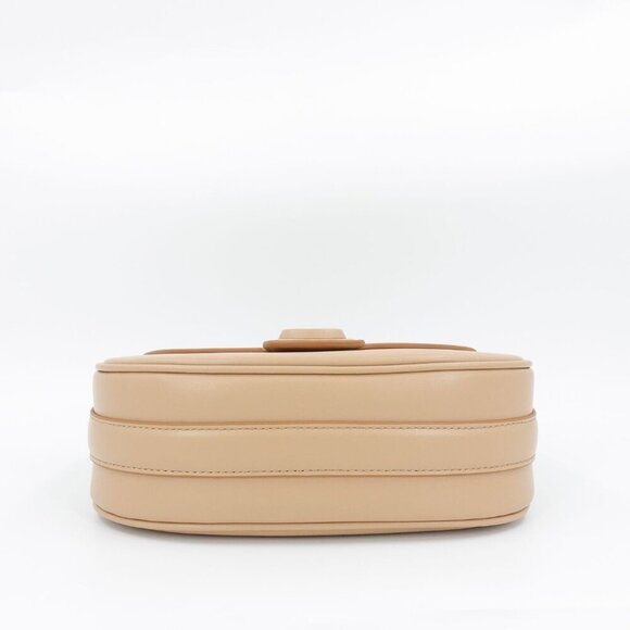 Marc Jacobs The Messenger Saddle Bag Medium In Leather Camel Cream OS - Picture 8 of 16